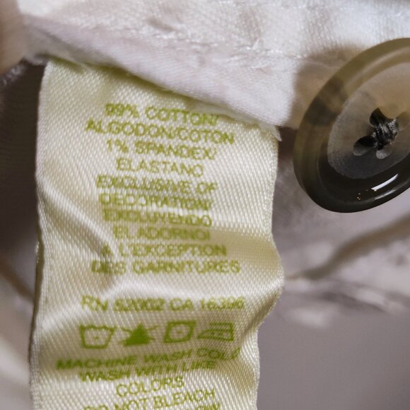 Sigrid Olson Women's Medium White Button-Down Blazer - Picture 7 of 12